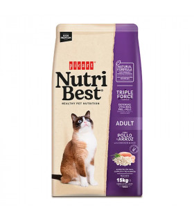 Nutribest Cat Pollo Arroz 15kg | Pienso Gatos Adultos