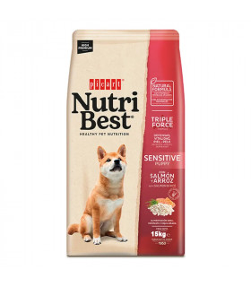 Nutribest Puppy Sensitive Salmon y Arroz 15kg | Pienso Cachorros Sensibles