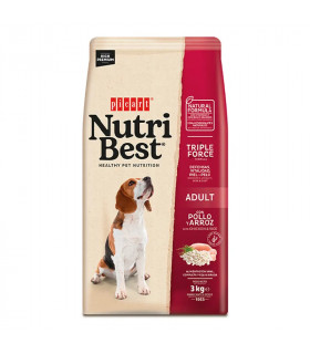 Nutribest Adult Pollo y Arroz 3kg | Pienso Premium Perros Adultos