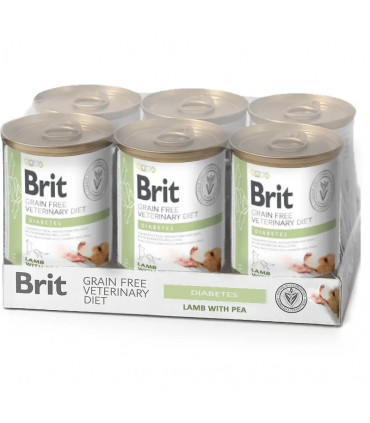 Diabetes húmedo para Perros 6x400gr | Brit Veterinary Diet Húmedo