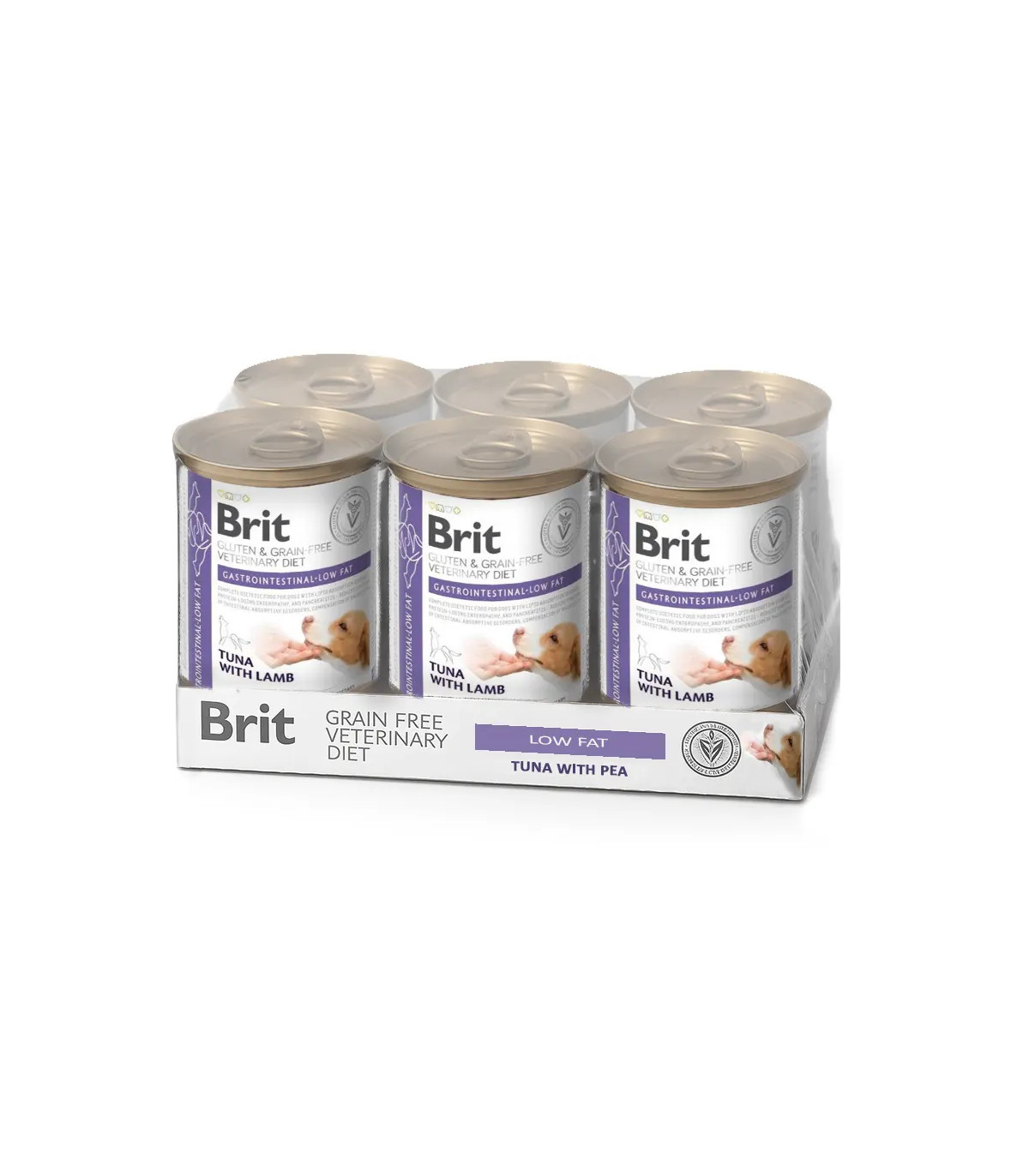 Gastrointestinal úmido para cães 6x400gr | Brit veterinário dieta úmida