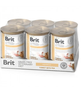 Hepatic Damp para cães 6x400gr | Brit veterinário dieta úmida