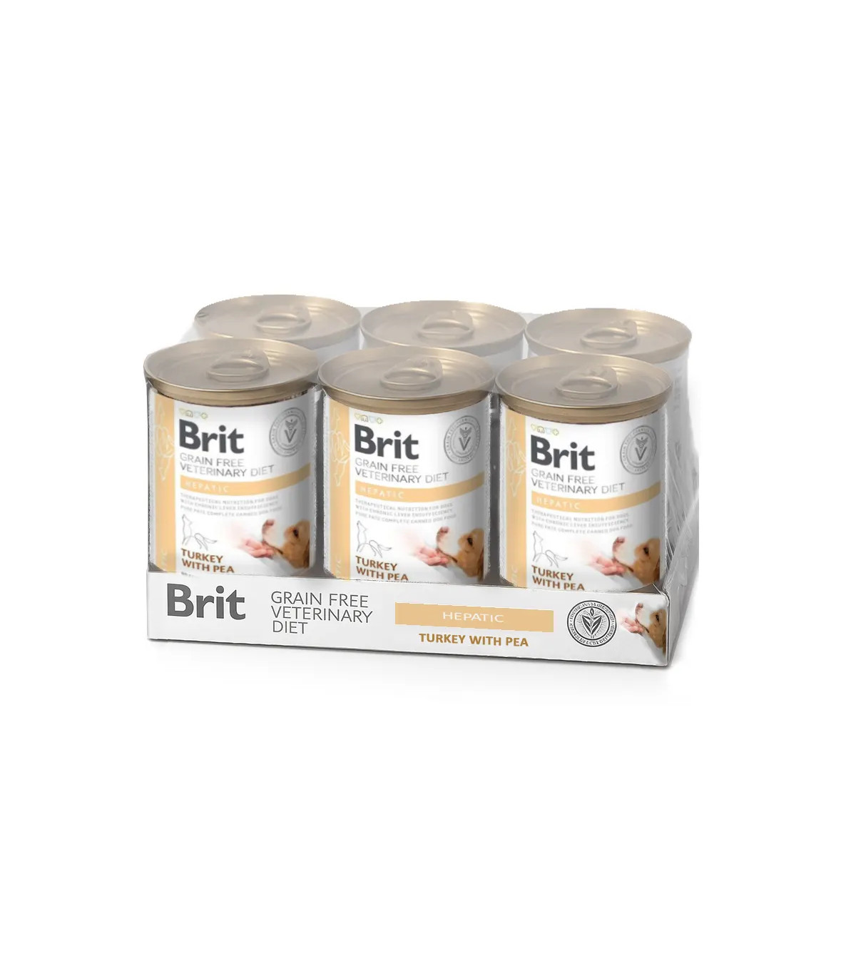 Hepatic Damp para cães 6x400gr | Brit veterinário dieta úmida