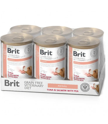 Latas de Renal húmedo para Perros 6x400gr | Brit Veterinary Diet Húmedo