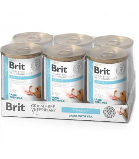 Obesity húmedo para Perros 6x400gr | Brit Veterinary Diet Húmedo