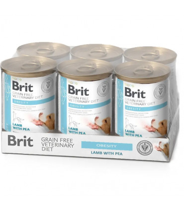 Obesity húmedo para Perros 6x400gr | Brit Veterinary Diet Húmedo
