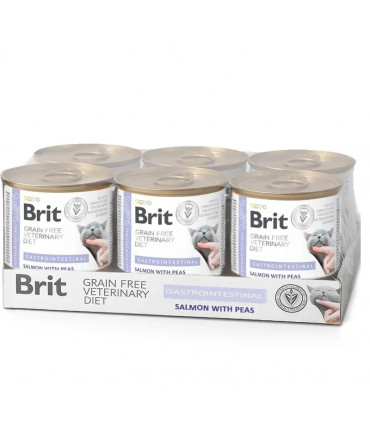 Gastrointestinal para Gatos 6x200g | Brit Veterinary Diet Húmedo