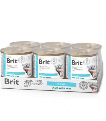 Obesidad para Gatos 6x200g | Brit Veterinary Diet Húmedo