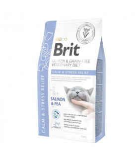 Alívio calmo e estresse para gatos 5kg | Dieta seca veterinária brit