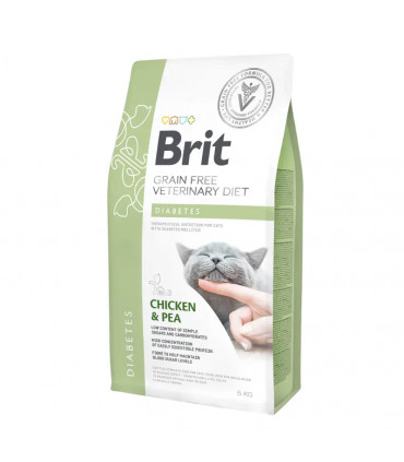 Diabetes para Gatos 5kg | Brit Veterinary Diet Seco
