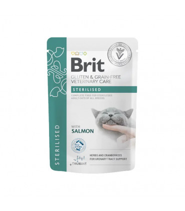Sobres de húmedos para gatos esterilizados 12x85g | Brit Veterinary Diet Húmedo