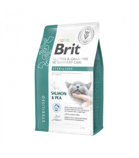 Esterilizado para gatos 2kg | Dieta seca veterinária brit