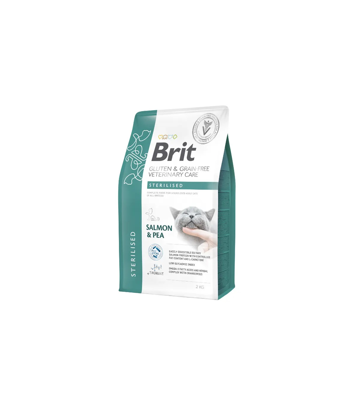 Esterilizado para gatos 2kg | Dieta seca veterinária brit