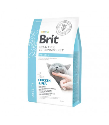Obesidad para Gatos 2kg | Brit Veterinary Diet Seco
