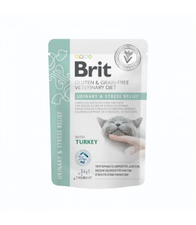 Sobres de húmedos para Calma y Estrés de Gatos 12x85g | Brit Veterinary Diet Húmedo