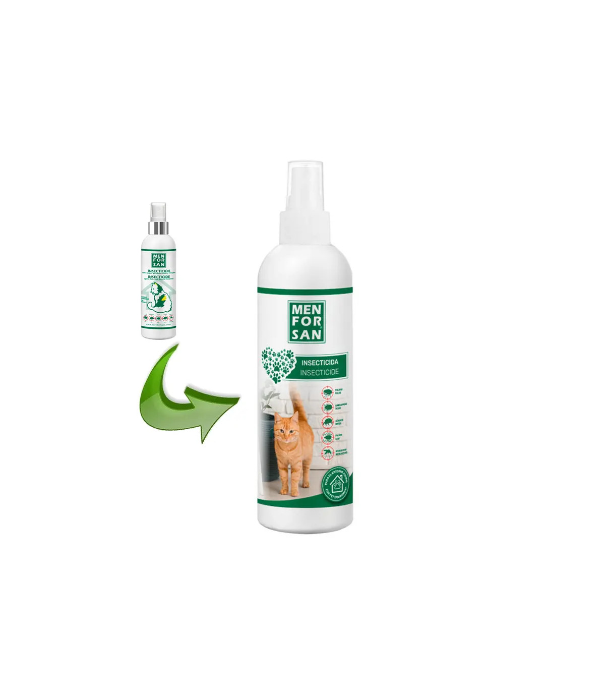 Menforsan Insecticida Spray Gatos 250ml | Antipulgas