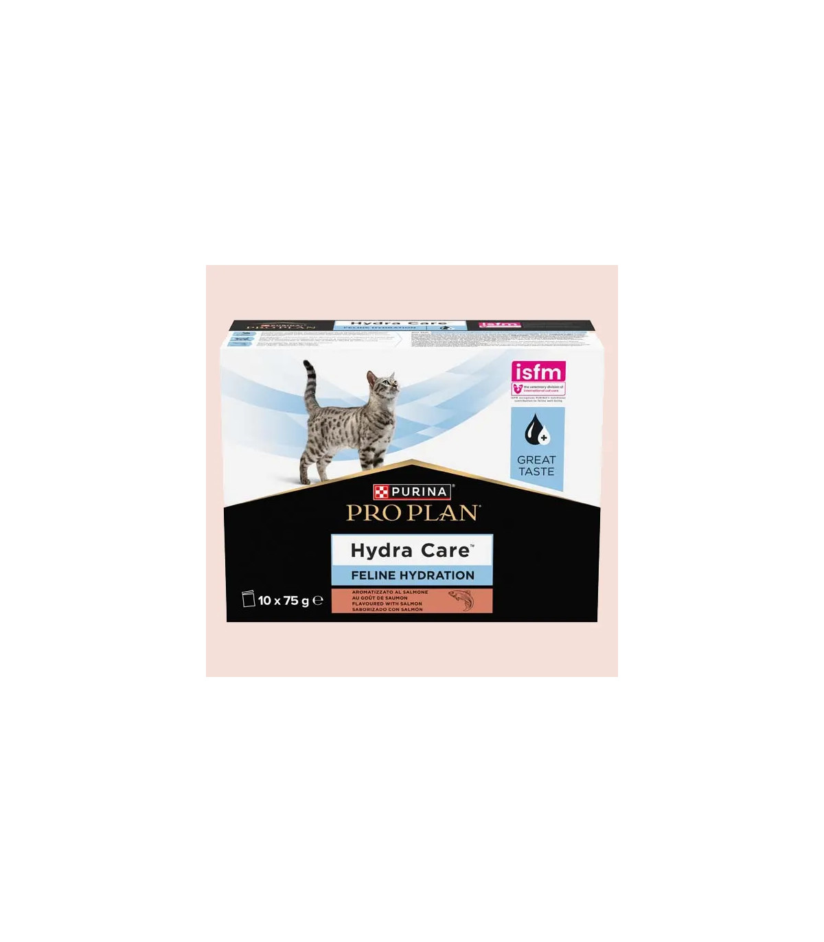 Hydra Care Hydrat (10x75g) Sálmon: Suplemento de Hidratación para Gatos Adultos