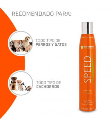 ARTERO SPEED Champú seco 300ML | Provet Mascotas